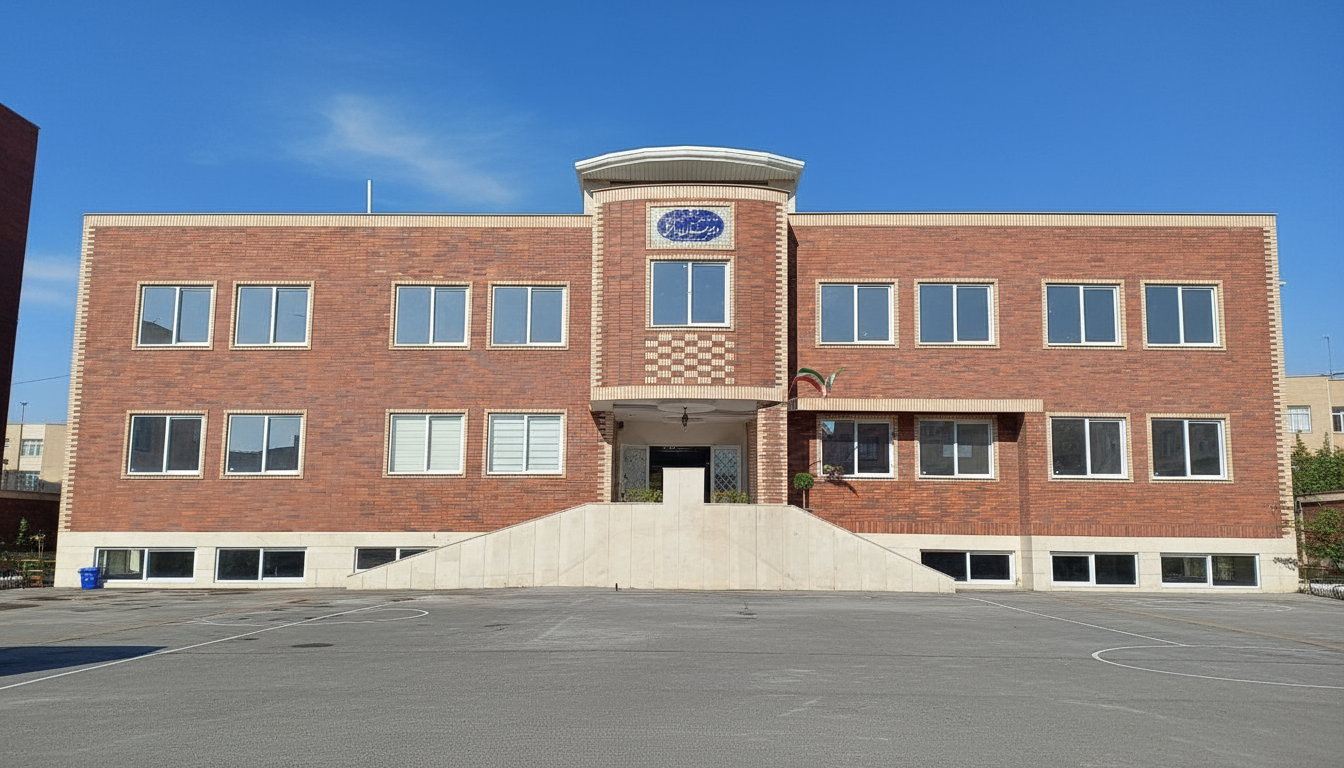 نمای کامل و روبه‌روی دبیرستان دانش